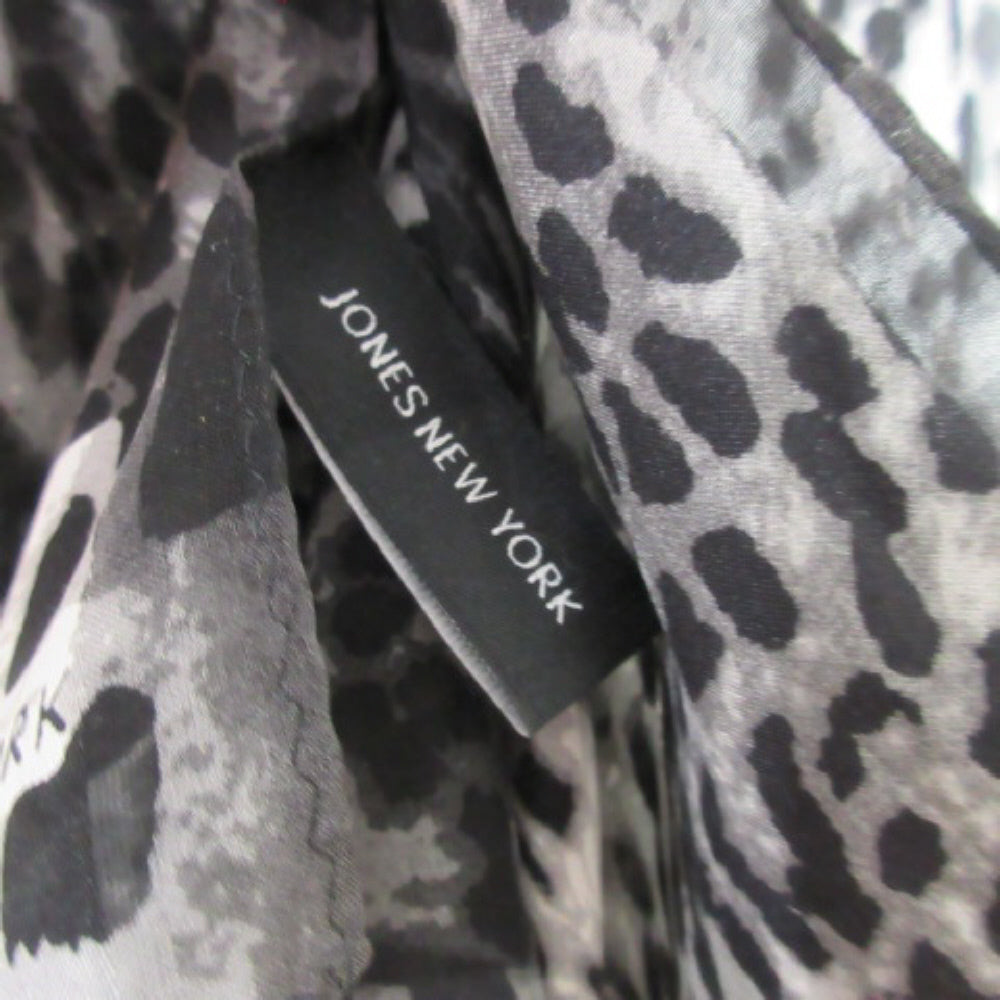 Jones New York Animal Print Silk Scarf - Long 2804