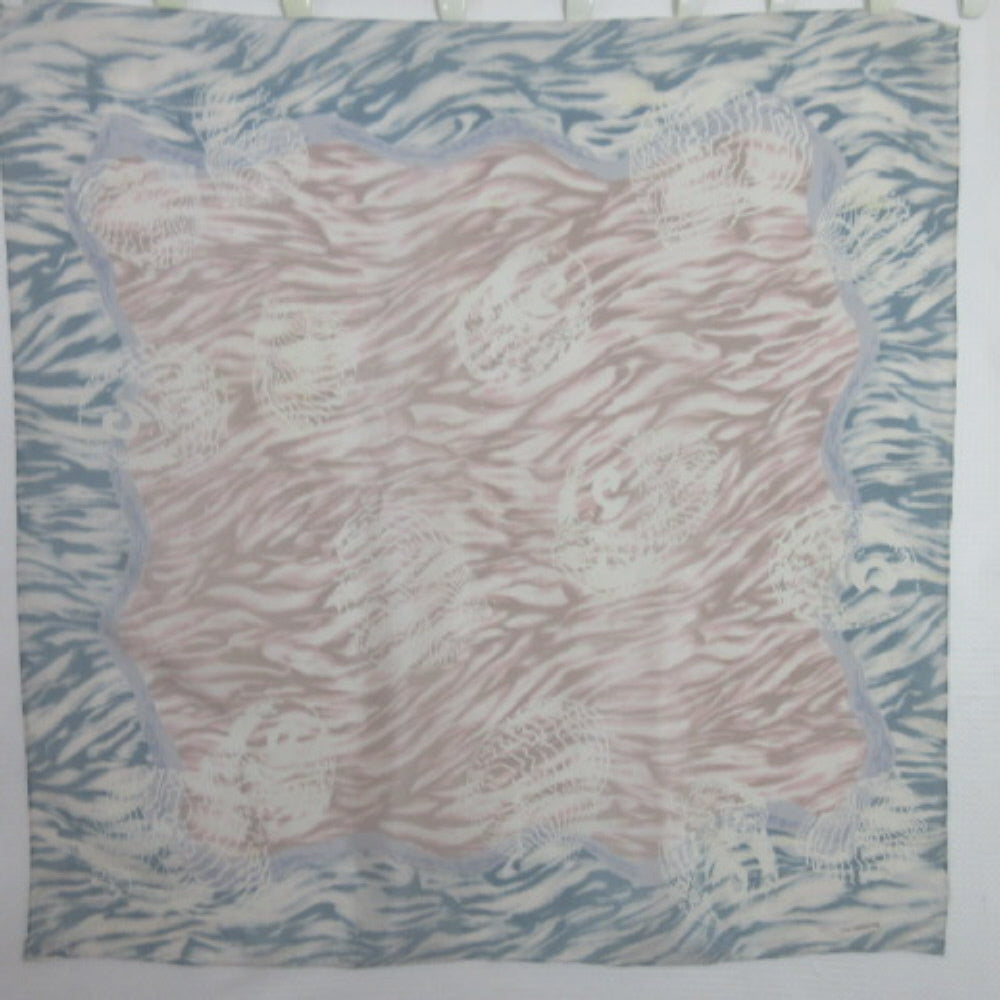 Liz Claiborne Art Shells Batik Silk Scarf - Square 2811