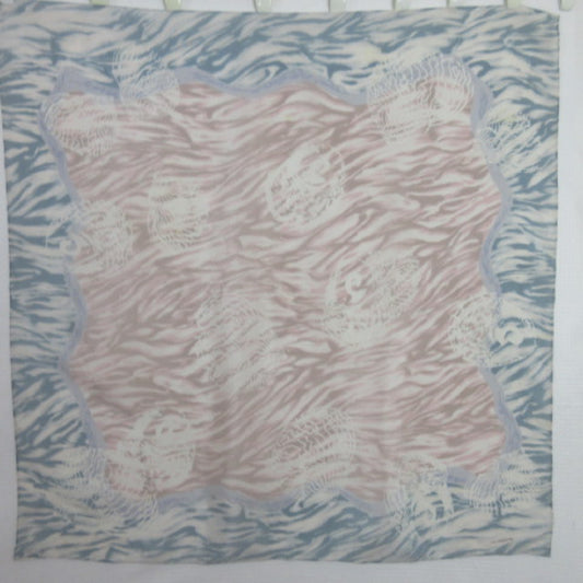 Liz Claiborne Art Shells Batik Silk Scarf - Square 2811