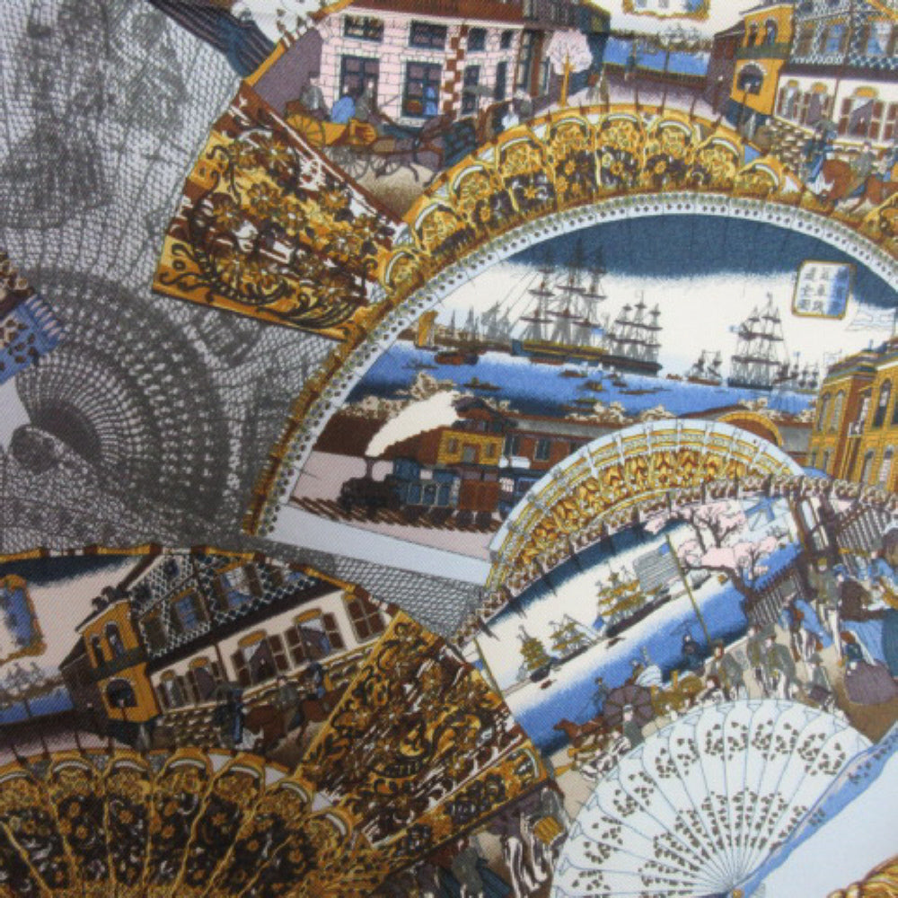Marca Yokochama Nautical Ships Silk Scarf - Square 2847