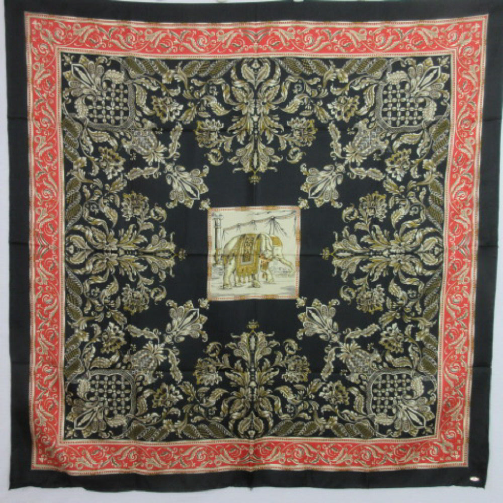 JIM THOMPSON Elephant Design Silk Scarf - Square - 2851