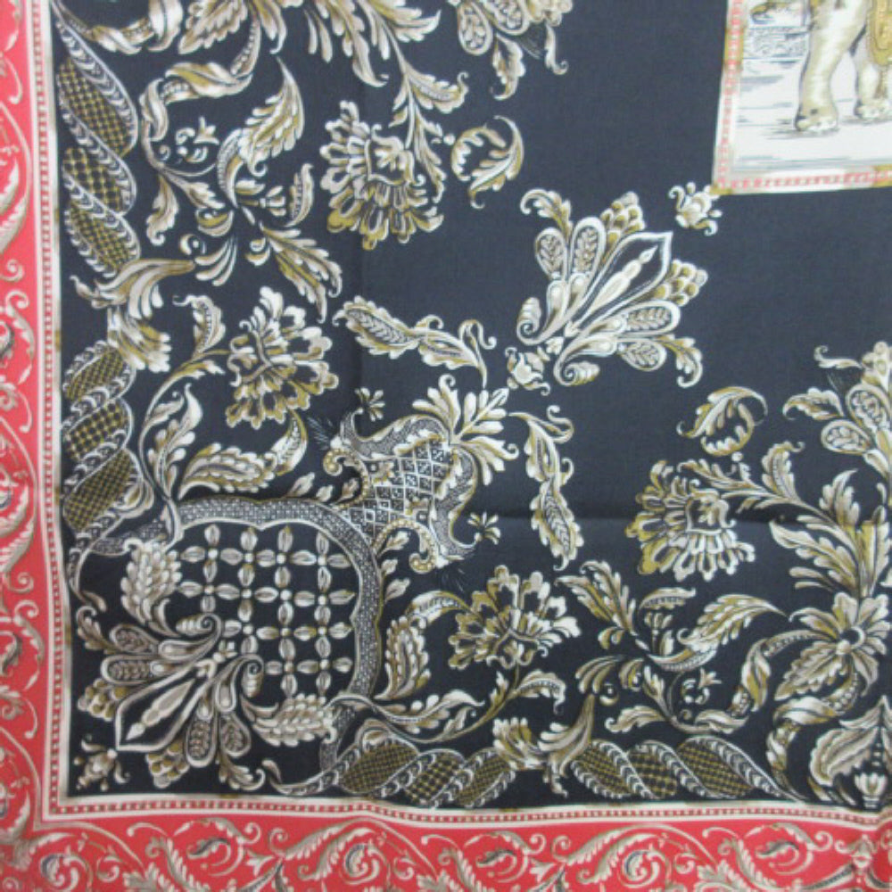 JIM THOMPSON Elephant Design Silk Scarf - Square - 2851