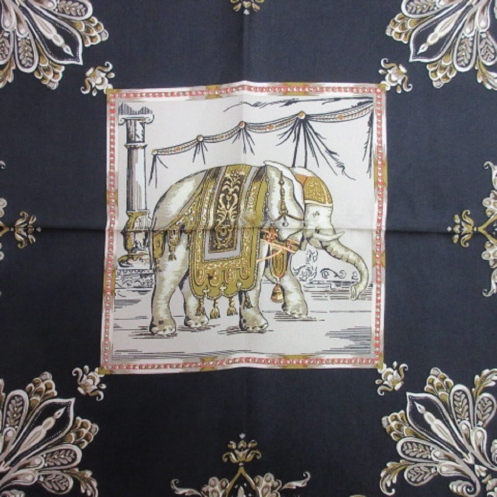 JIM THOMPSON Elephant Design Silk Scarf - Square - 2851