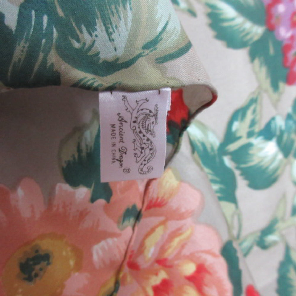 Fabulous Floral Design Silk Scarf - Square 2857