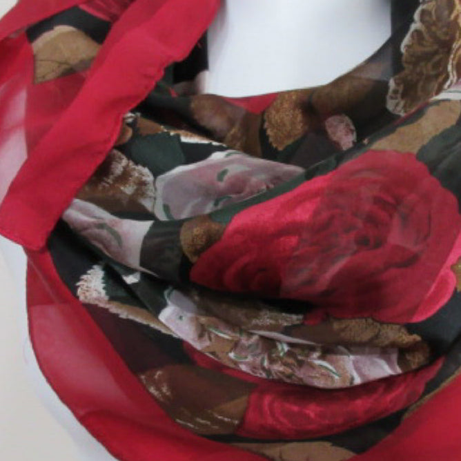 Hiroko Kapp Pretty Floral Silk Scarf - Square 2864