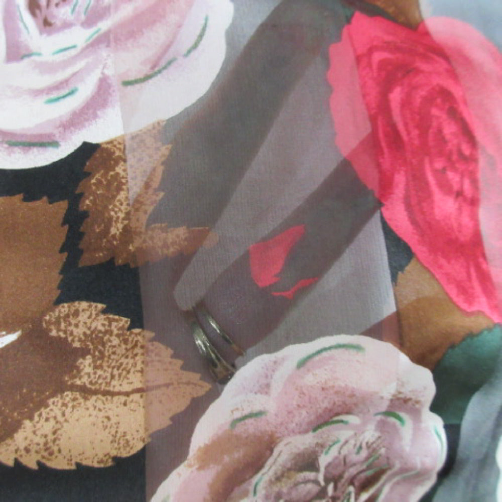 Hiroko Kapp Pretty Floral Silk Scarf - Square 2864