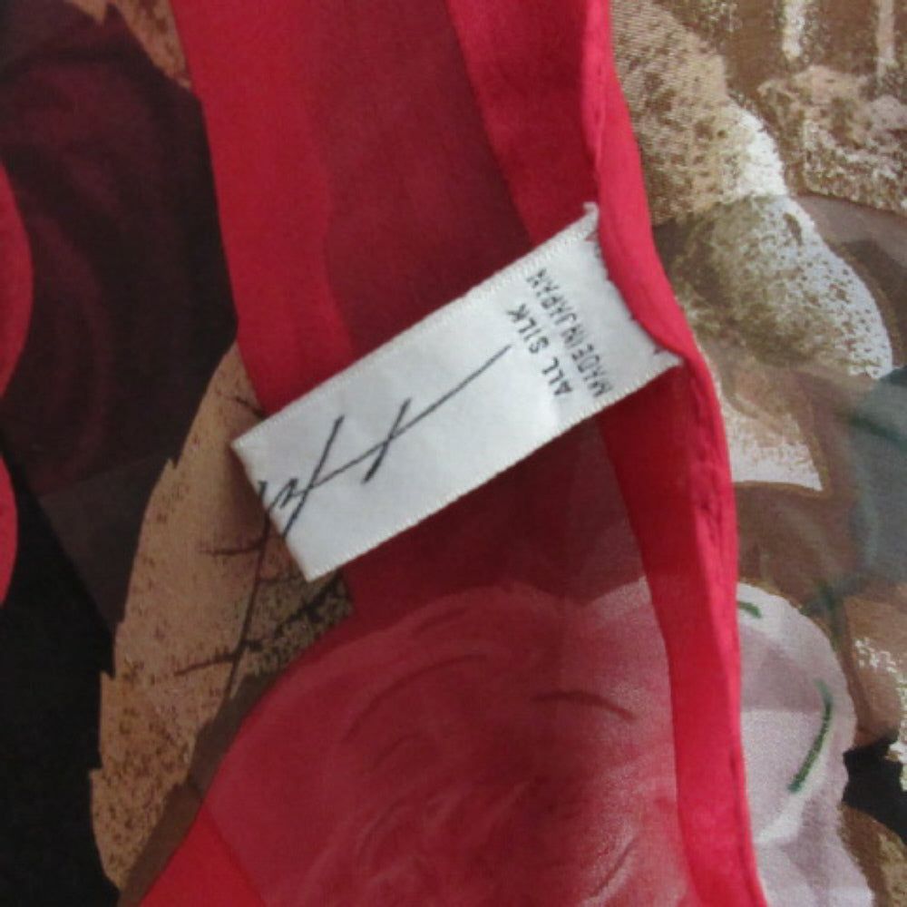Hiroko Kapp Pretty Floral Silk Scarf - Square 2864