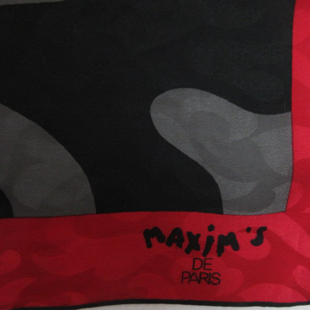 Maxim's de Paris Art Poinsettia Silk Scarf - Square - 2868