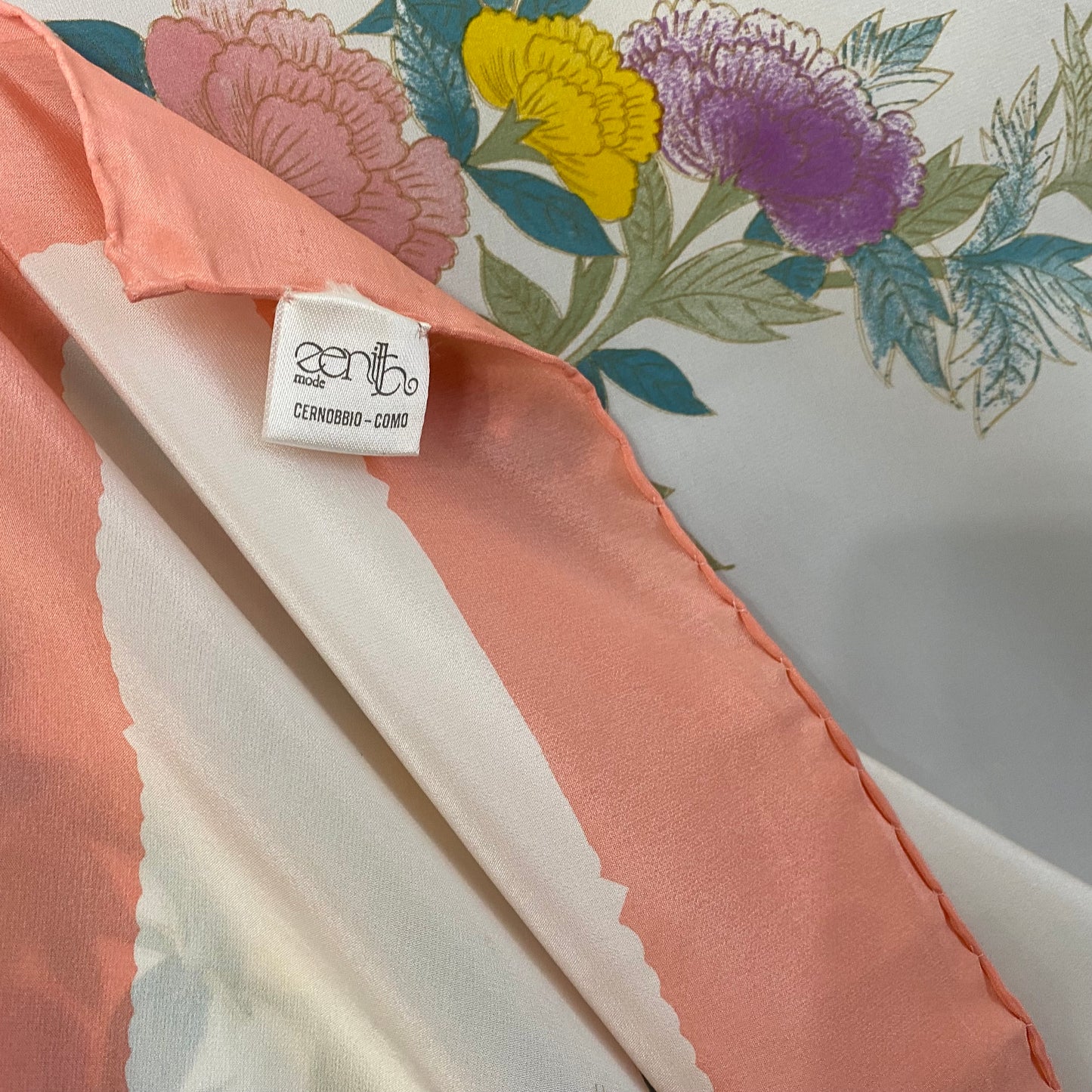 Mirta del Pineto Floral Silk Scarf - Square – 5032