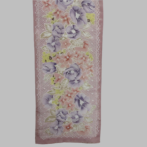 Worthington Floral Batik Art Silk Scarf - Long 2899