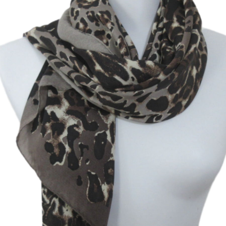 Cynthia Rowley Animal Print Scarf - Long - 5411