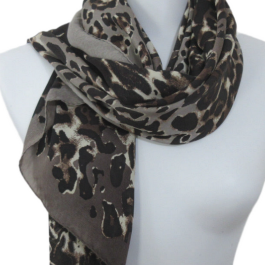 Cynthia Rowley Animal Print Scarf - Long - 5411