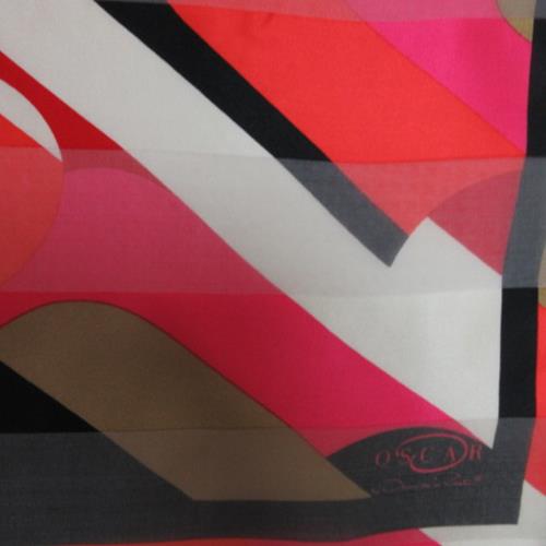 Oscar de la Renta Abstract Silk Scarf - 20" Square - 2924