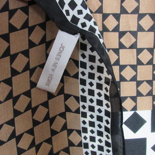 Jones New York Geometric Silk Scarf - 21" Square - 2930