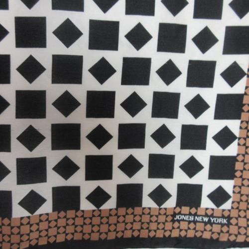 Jones New York Geometric Silk Scarf - 21" Square - 2930