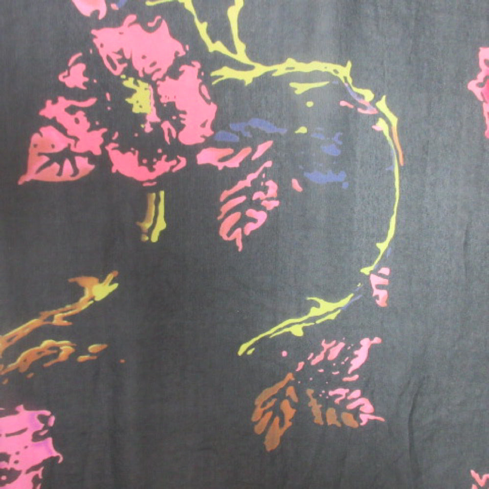 Chico's Designer Floral Chiffon Silk Scarf - Long - 2933