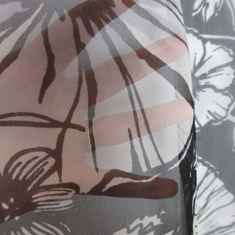 Brighton Floral Chiffon Silk Scarf - Long - 2953