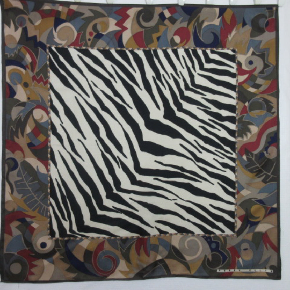 PERRY ELLIS Designer Silk Scarf - Square 2968