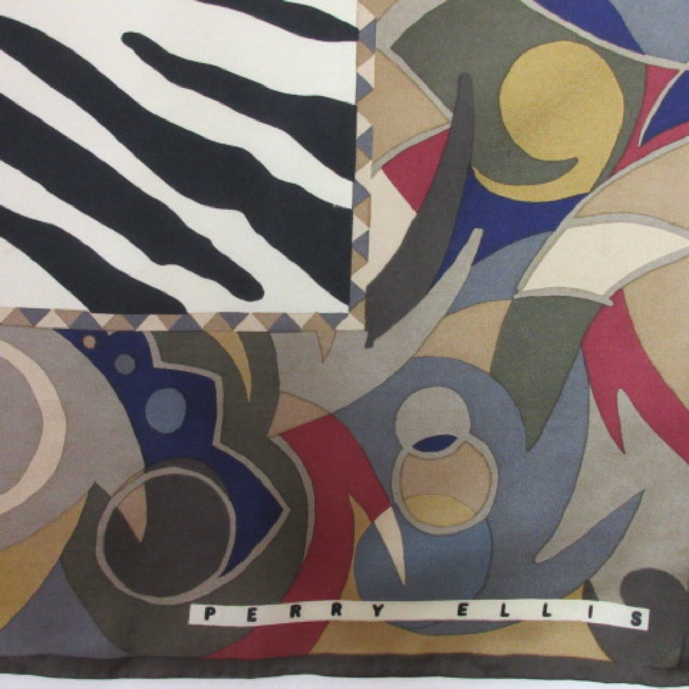 PERRY ELLIS Designer Silk Scarf - Square 2968
