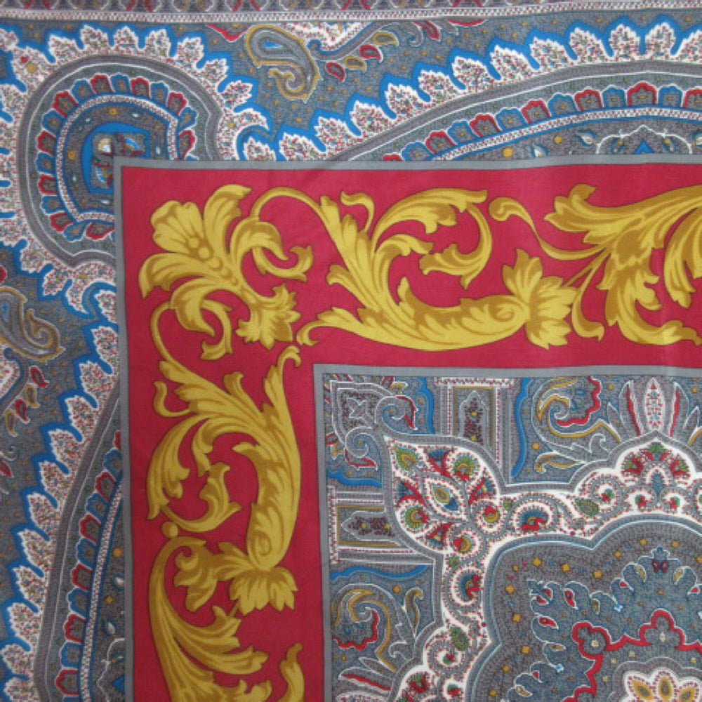 Honey Art Intricate Silk Scarf - Square 2977