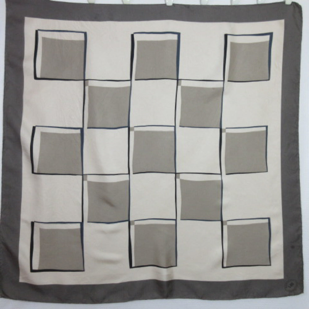 Mantero Collection Geometric Silk Scarf - Square - 2997