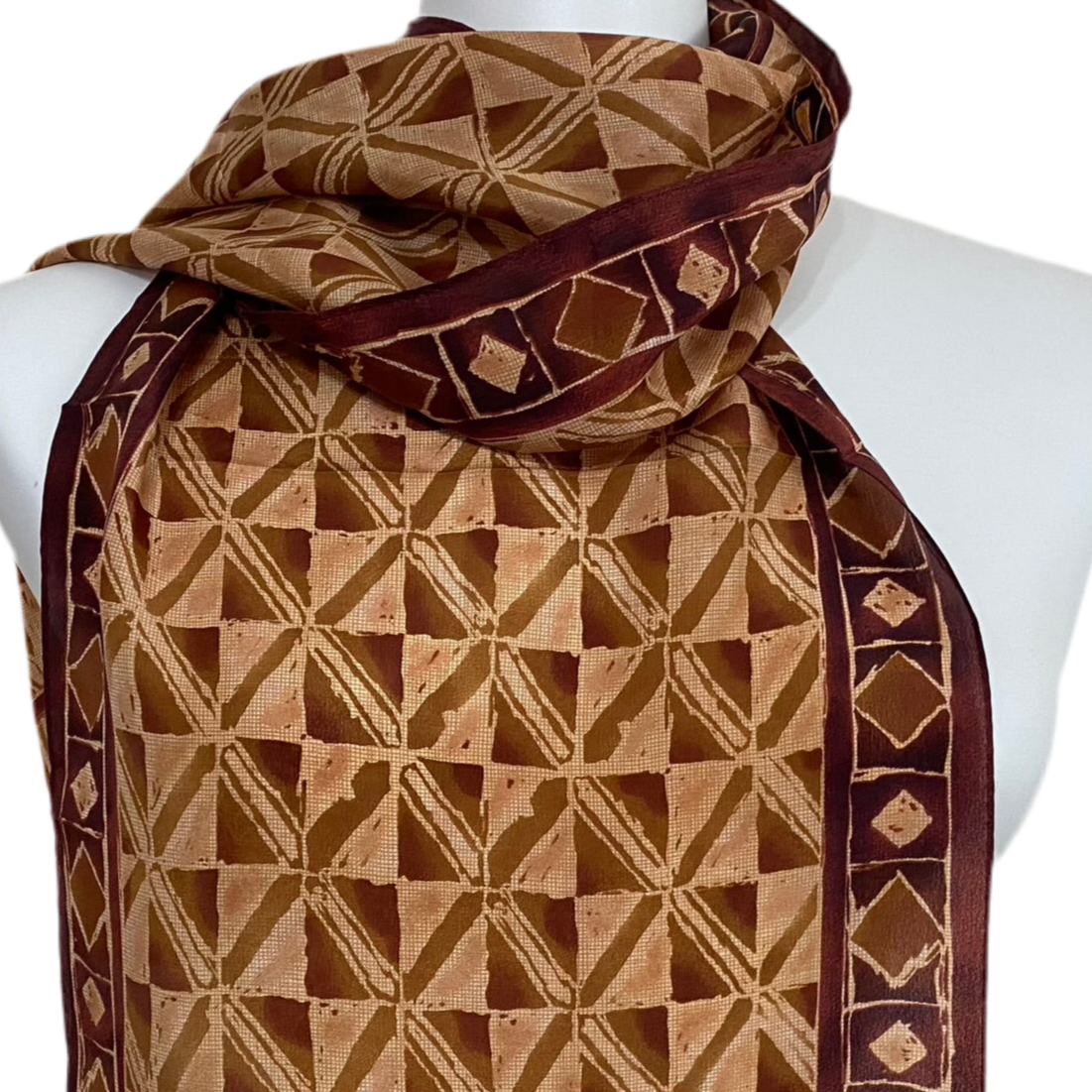 Adrienne Vittadini Silk Scarf - Long - 5232