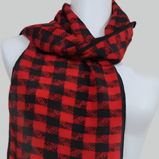 Albert Nipon Geometric Silk Scarf - Long - 3027