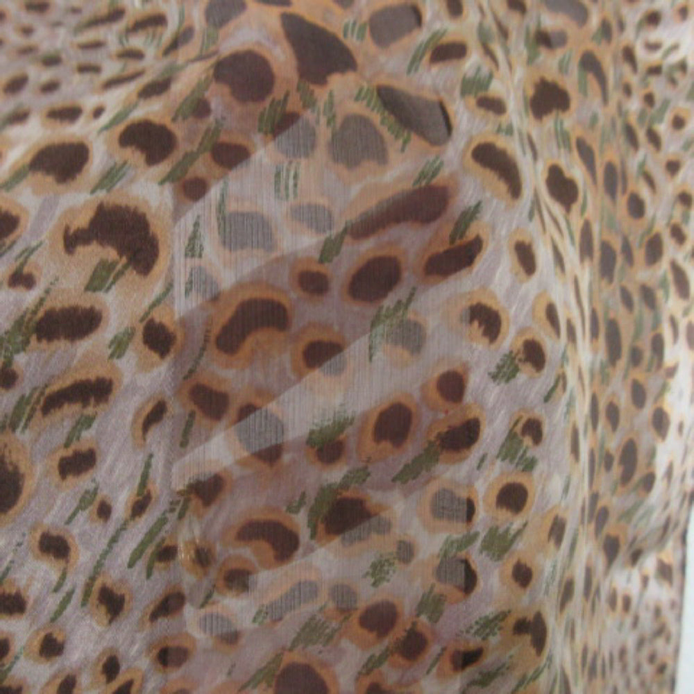 Accessory Street Animal Print Silk Scarf - Long - 3031