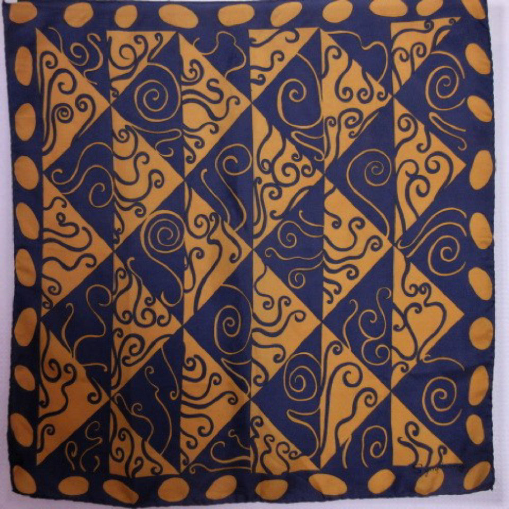 Symphony Vintage Art Abstract Silk Scarf - Square 3061