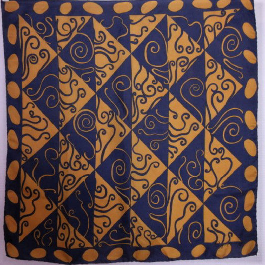 Symphony Vintage Art Abstract Silk Scarf - Square 3061