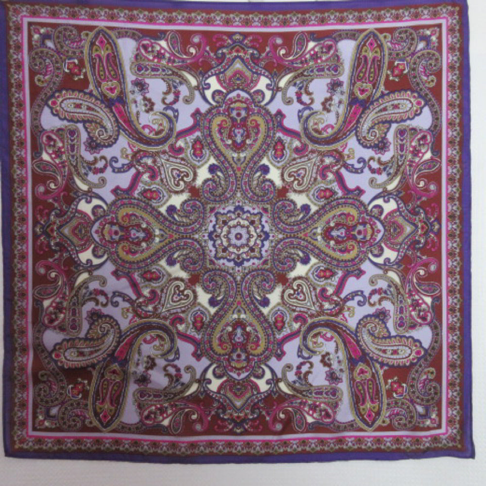 Lucky Brand Paisley Silk Scarf - Square - 3066