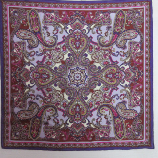 Lucky Brand Paisley Silk Scarf - Square - 3066