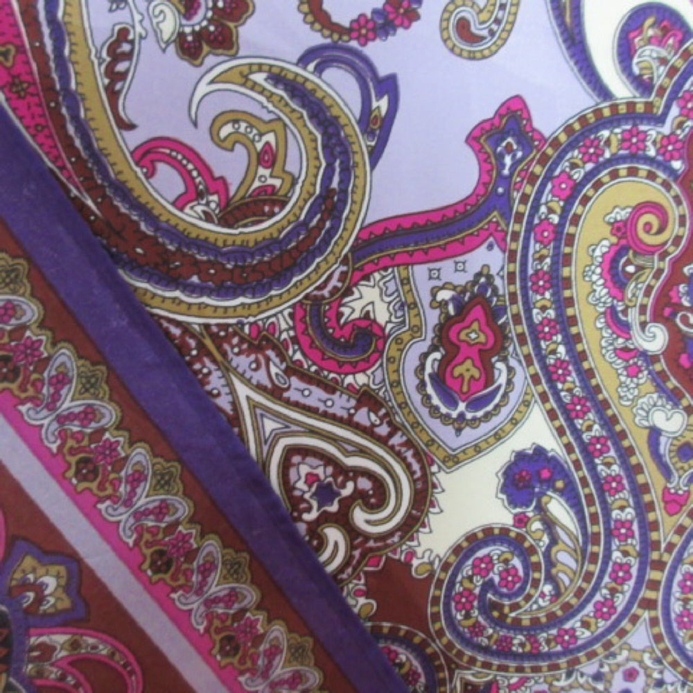 Lucky Brand Paisley Silk Scarf - Square - 3066