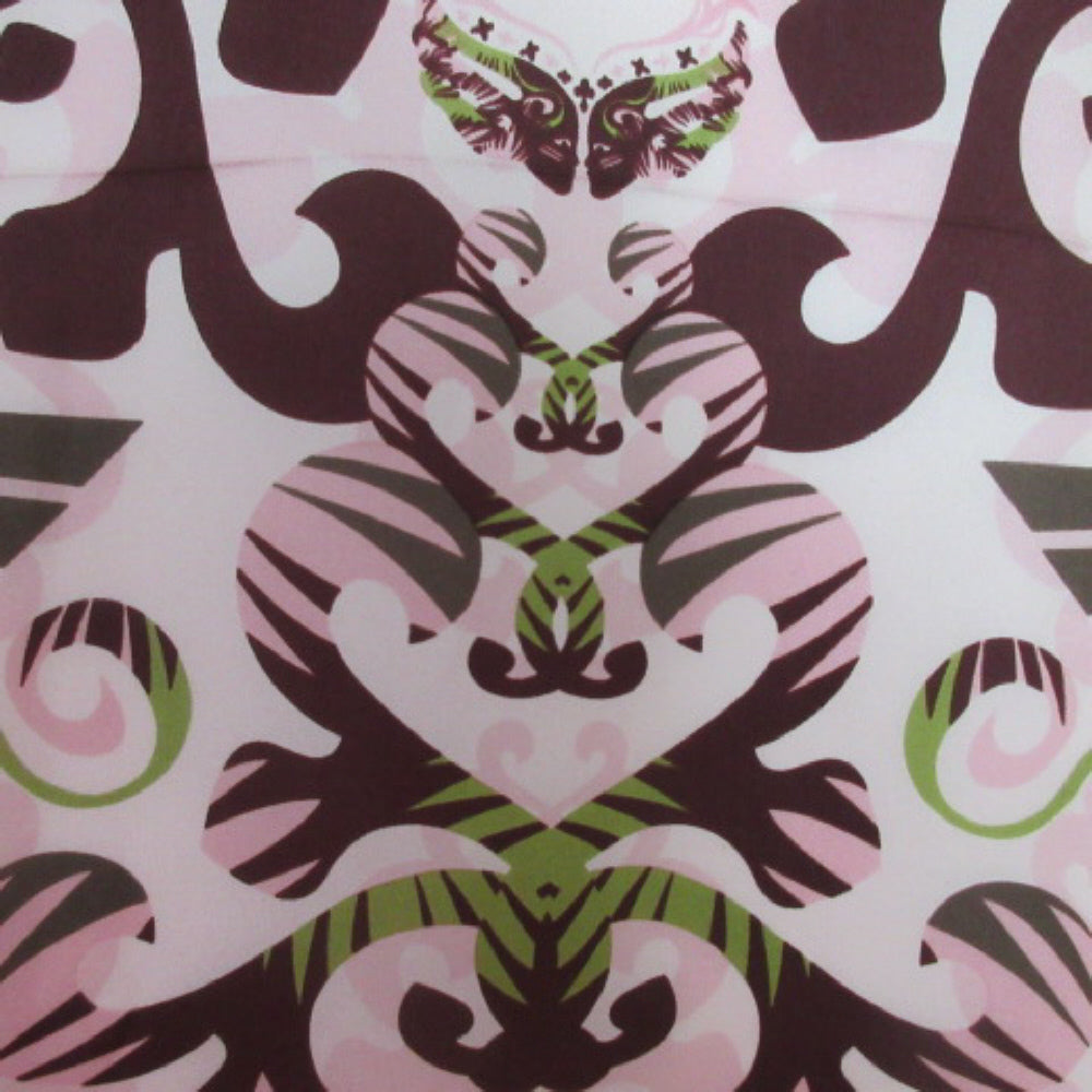 Ford Warrior Pink Floral Birds Silk Scarf - Long - 3112