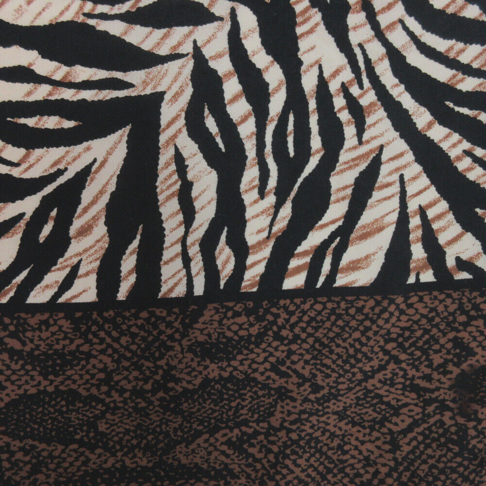 Animal Print Silk Scarf - 20" Square - 5414