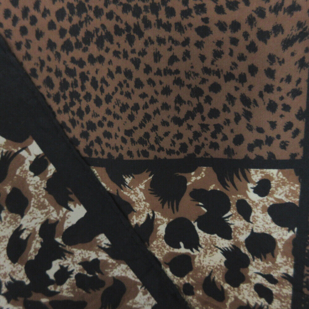 Animal Print Silk Scarf - 20" Square - 5414