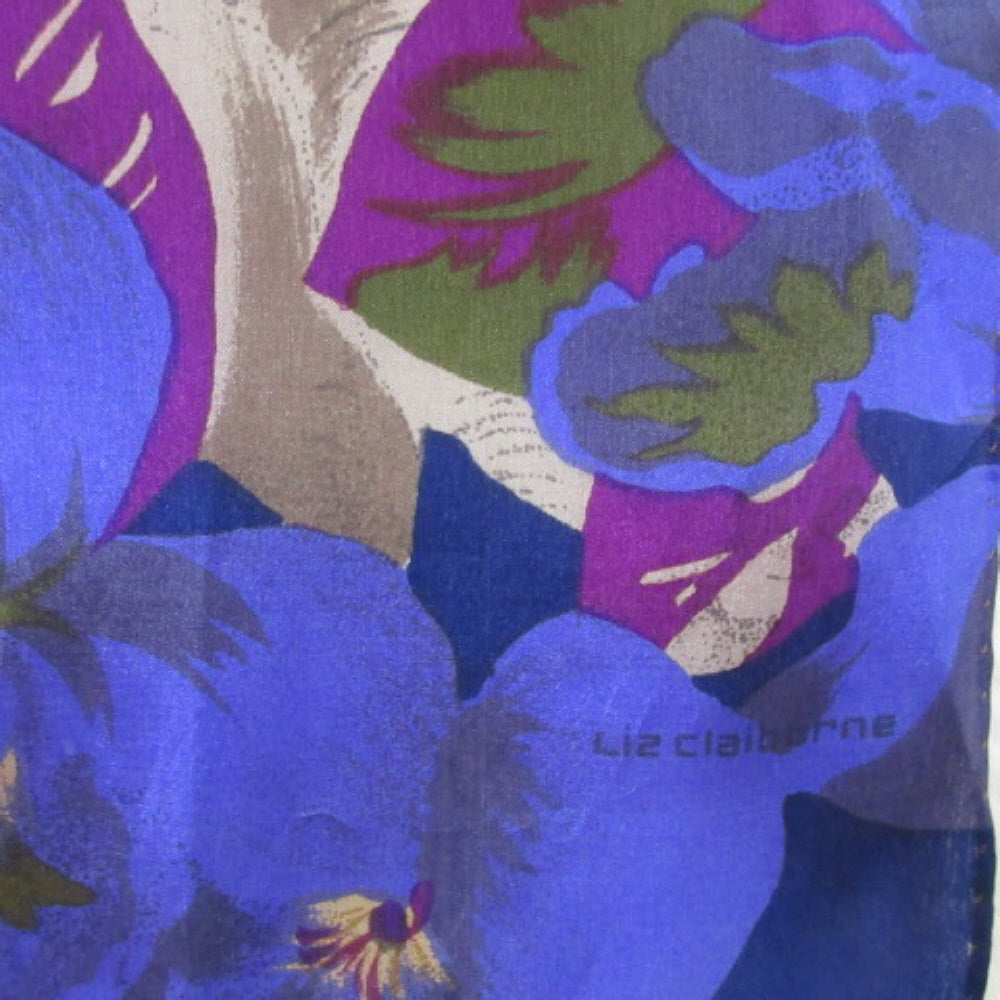 Liz Claiborne Jungle Animals Silk Scarf - Long
