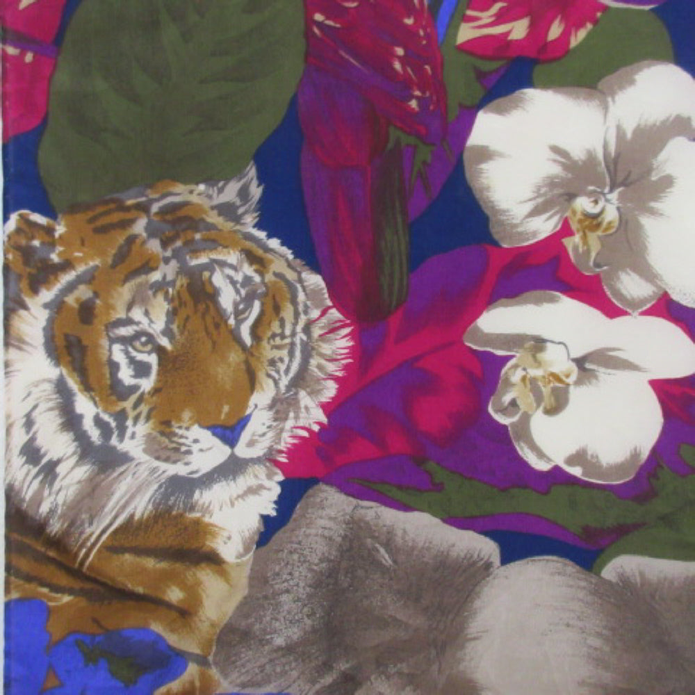 Liz Claiborne Jungle Animals Silk Scarf - Long