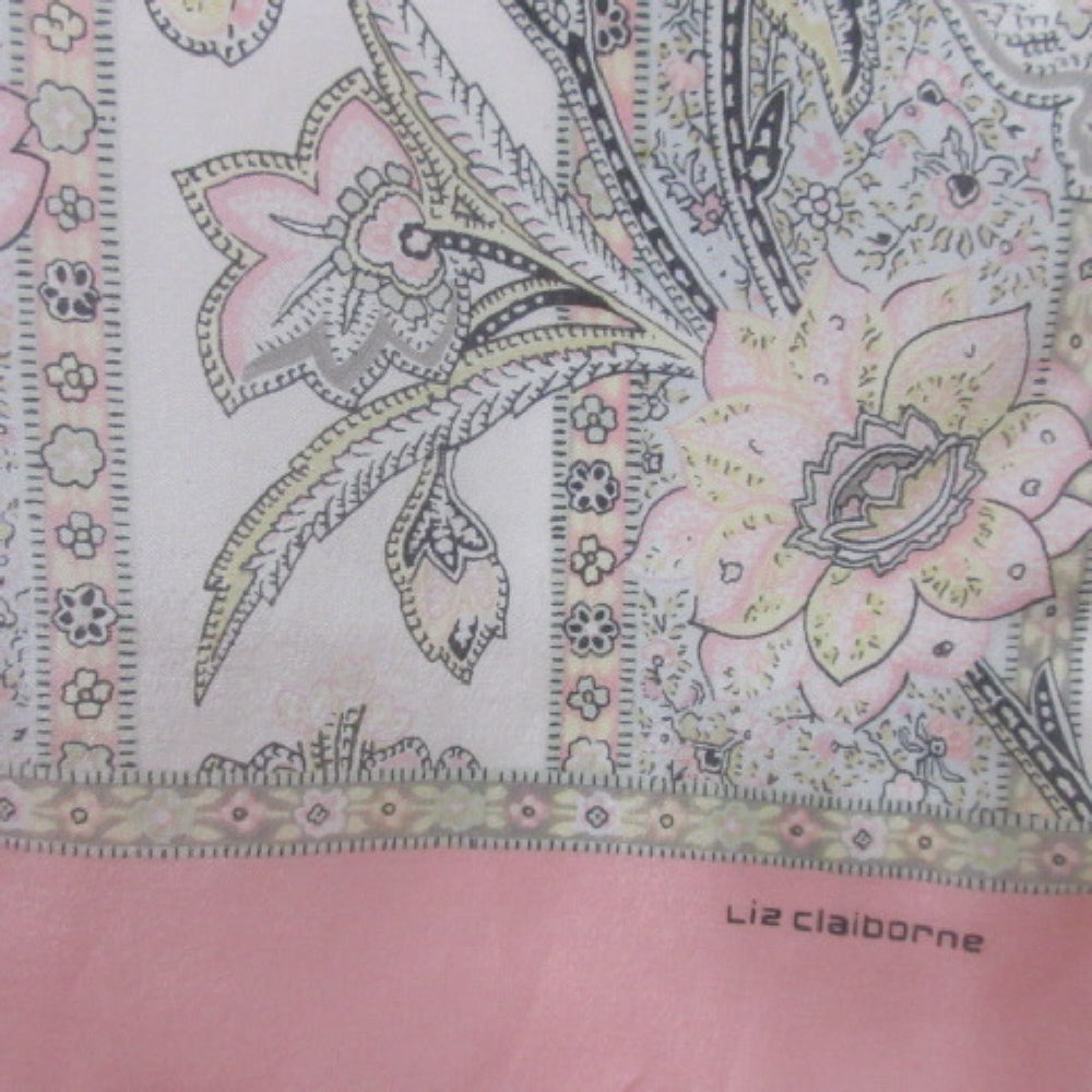 Liz Claiborne Floral Art Silk Scarf - Long - 3159