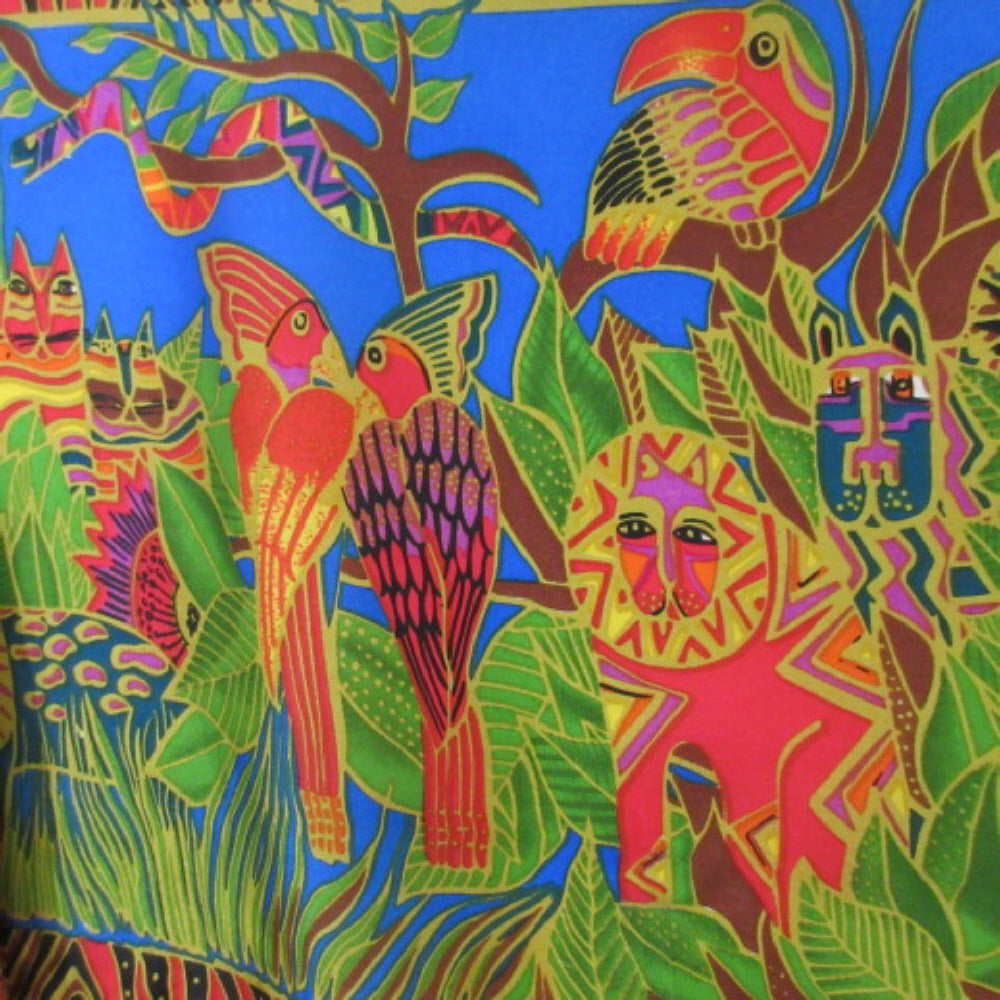 Art Jungle Animals Silk Scarf - Long - 3164
