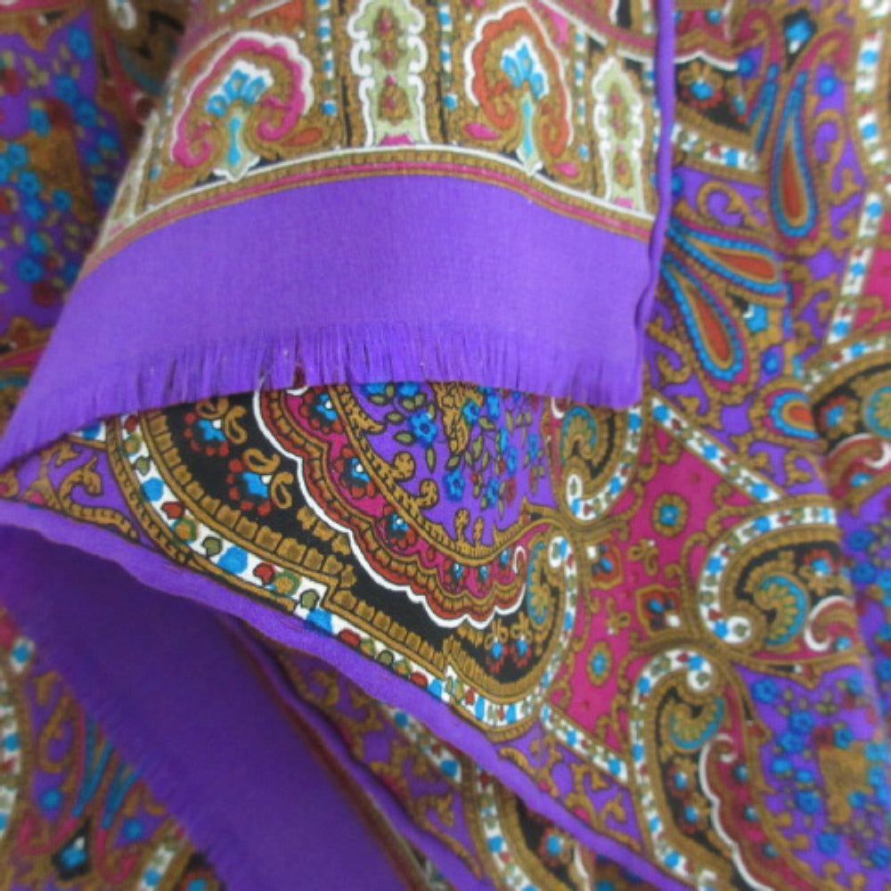 Bill Blass Paisley Floral Silk Scarf - Long - SKU 3176