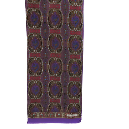 Bill Blass Paisley Floral Silk Scarf - Long - SKU 3176