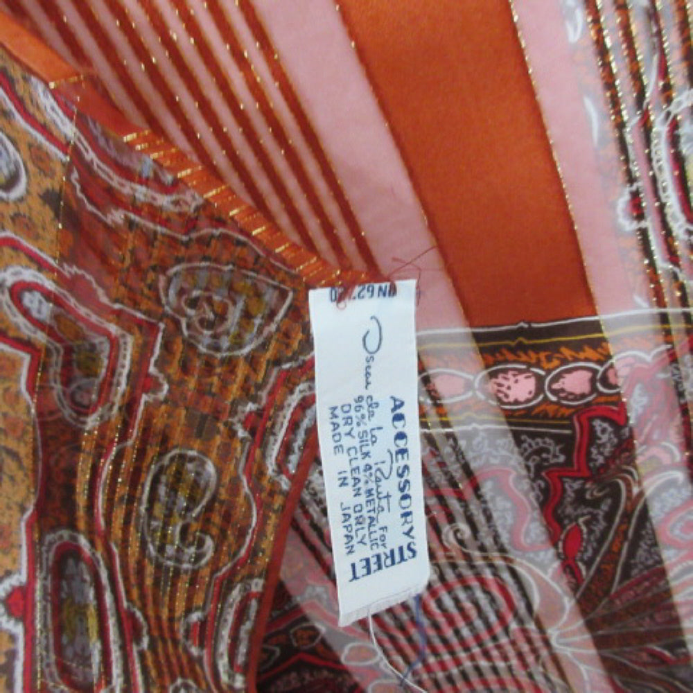 Oscar de la Renta Paisley Art Silk Scarf - Square - 3201