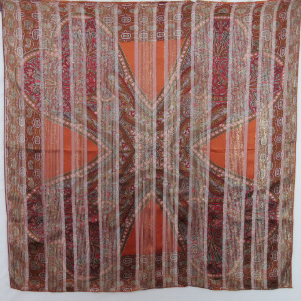 Oscar de la Renta Paisley Art Silk Scarf - Square - 3201