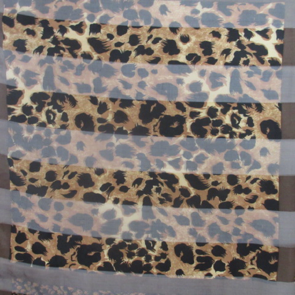 Bill Blass Animal Print Design Silk Scarf - Square - SKU 3210