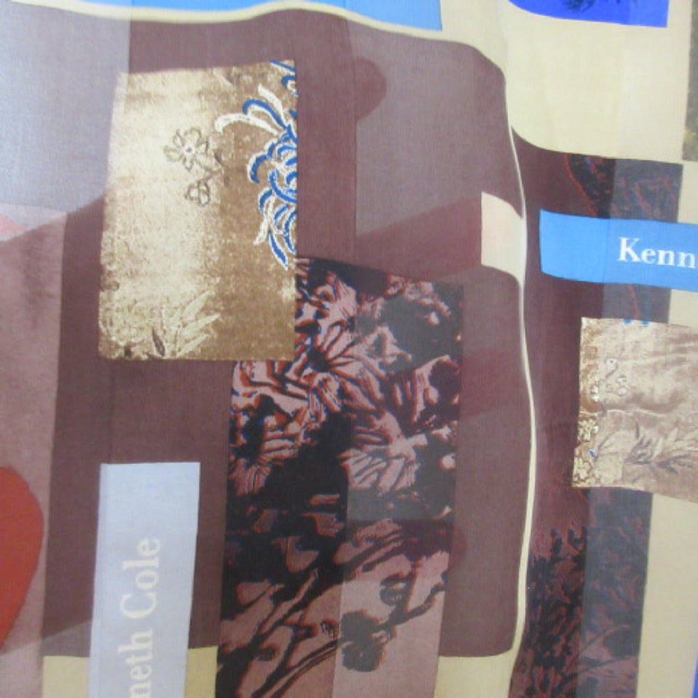 Kenneth Cole Art Nature Abstract Silk Scarf - Long - 3221