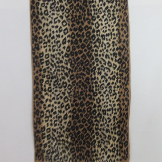 Ann Taylor Leopard Animal Print Silk Scarf - Long - 3222