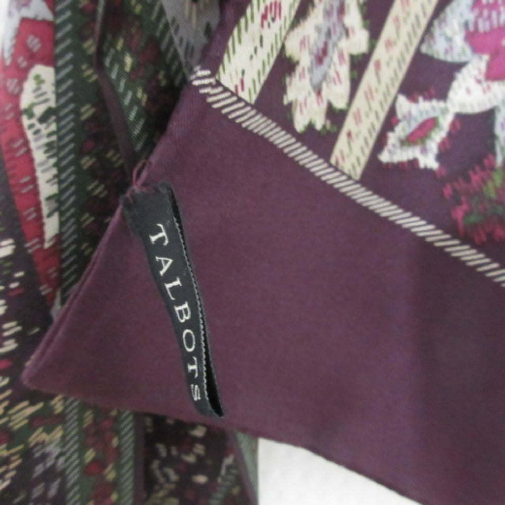 Talbots Paisley Floral Silk Scarf - Long - 3257