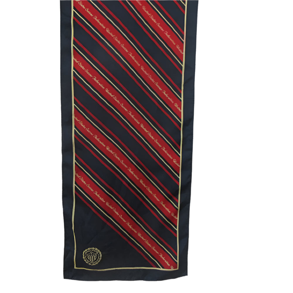 US Soccer Federation Geometric Logo Silk Scarf - Long - 3260