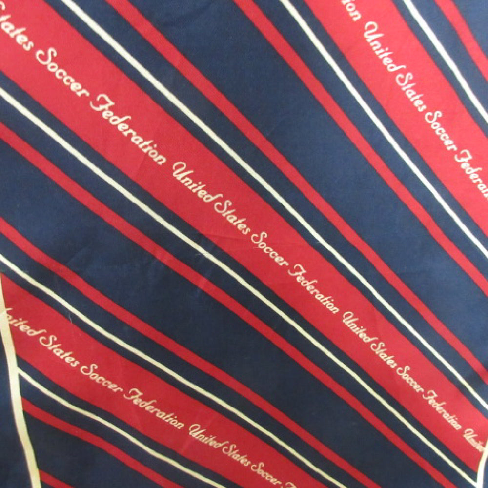 US Soccer Federation Geometric Logo Silk Scarf - Long - 3260